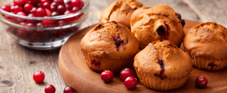 Cranberry pumpkin muffins