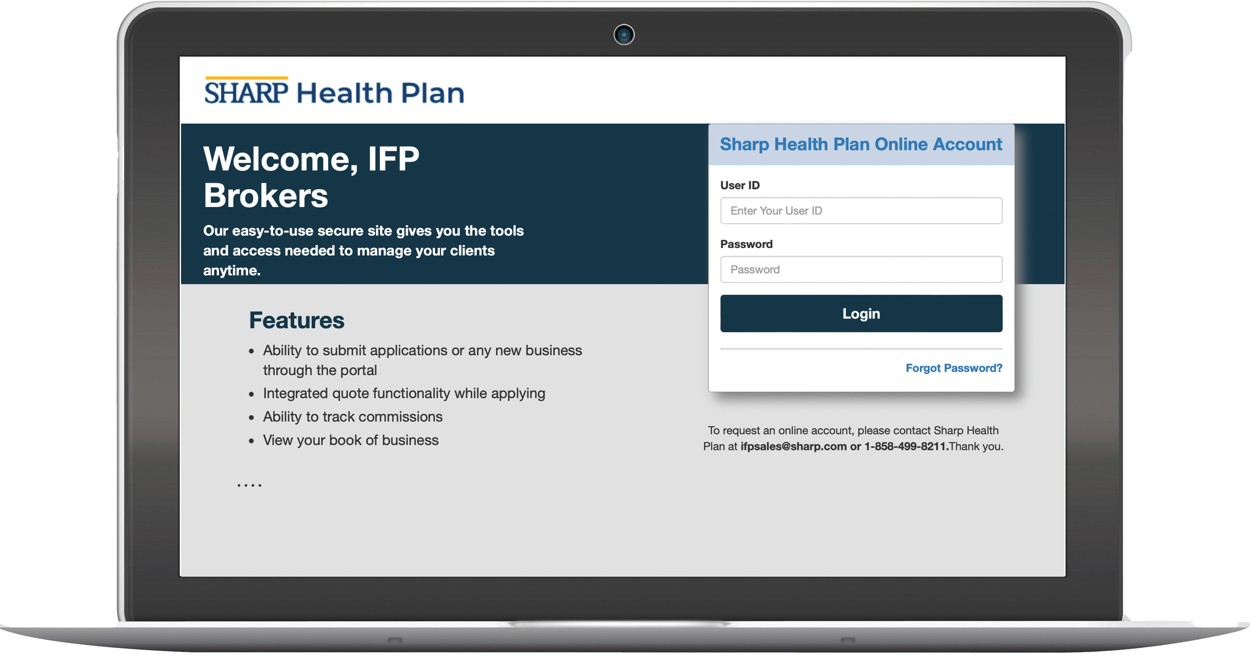 Sharp Health Plan Broker Portal Login