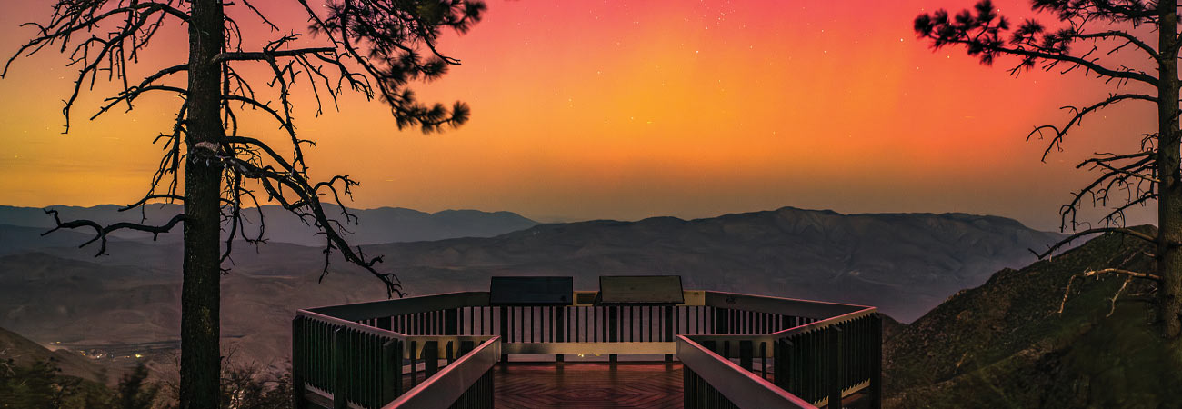 Aurora sunset at Laguna Mountain